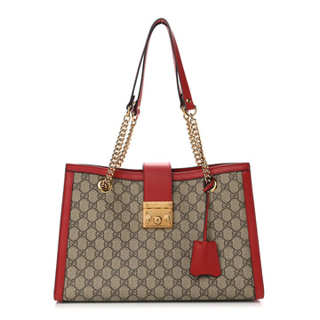 Gucci  GG Supreme Monogram  Padlock Tote