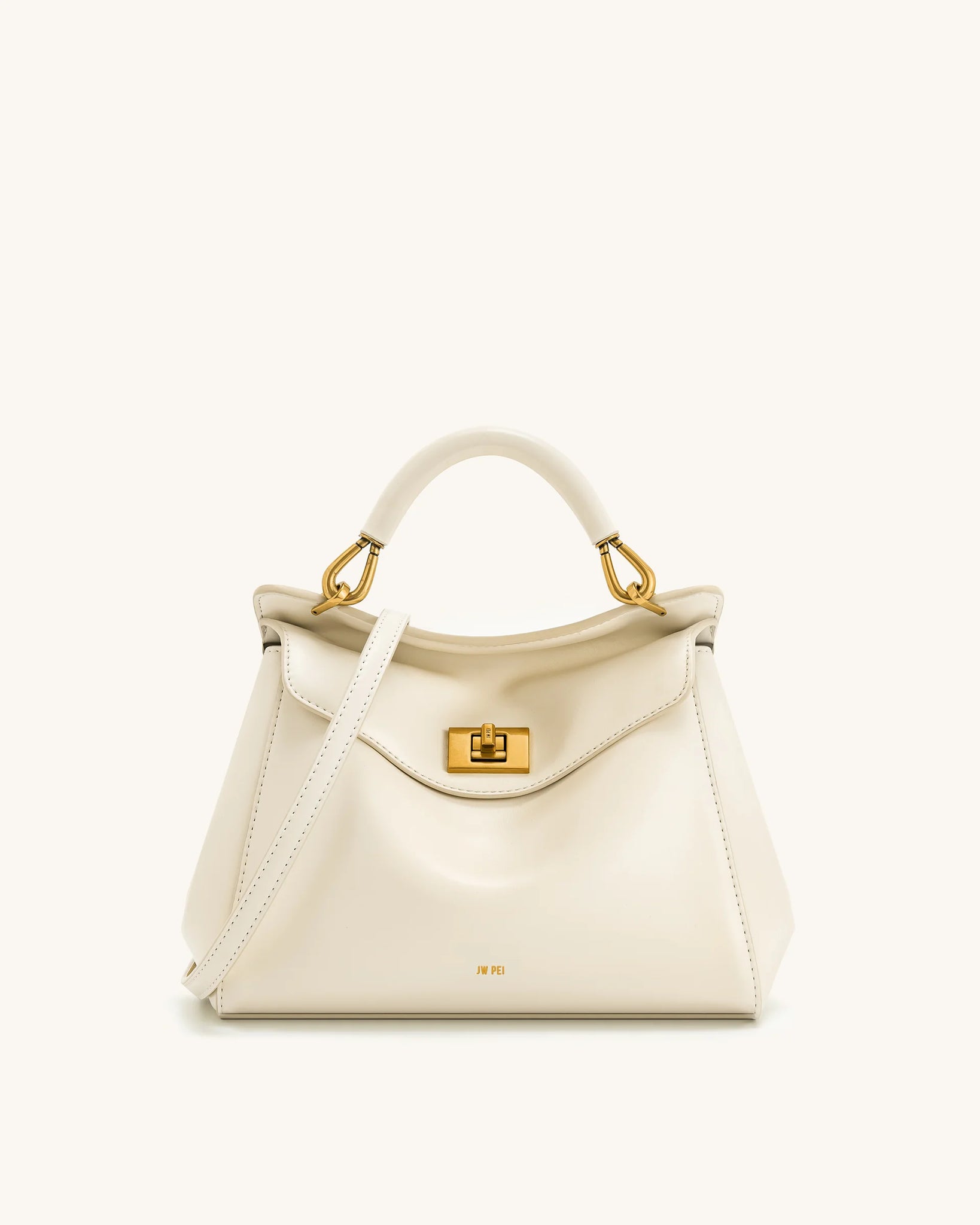 JWPEI Lucia Classic Top Handbag - White