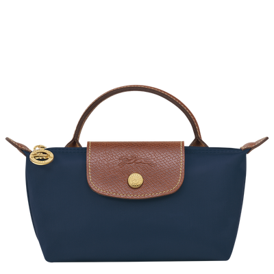 Le Pliage Original Pouch with handle Navy - Recycled canvas hover