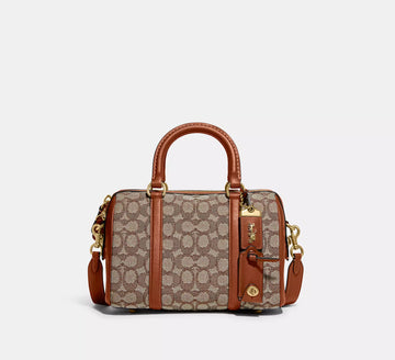Coach Ruby Satchel 25 In Signature Textile Jacquard