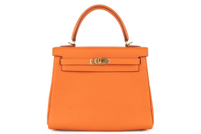 Hermès Orange H Togo Palladium Hardware