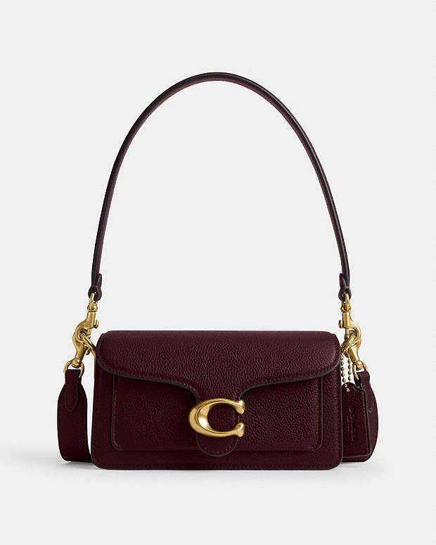Coach Tabby Shoulder Bag  BURGUNDY