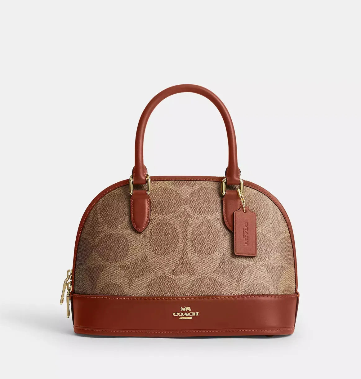 Coach Sabrina Satchel Bag In Signature Canvas