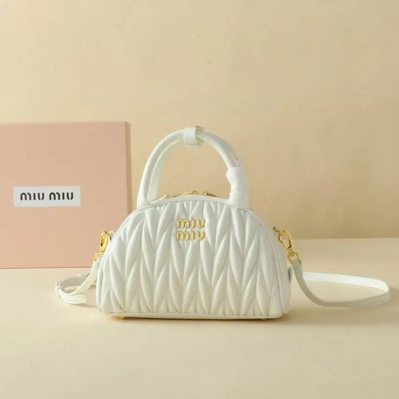 Miu Miu Dumplings Bag White