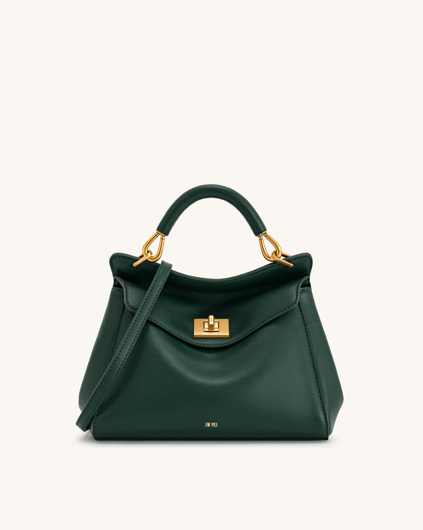 JWPEI Lucia Classic Top Handbag - Dark Green
