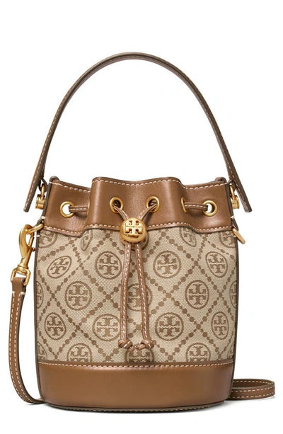 Tory Burch T Monogram Jacquard Mini Bucket Bag