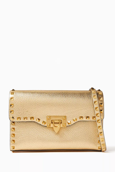 Valentino Garavani Small Rockstud Crossbody Bag in Grainy Leather
