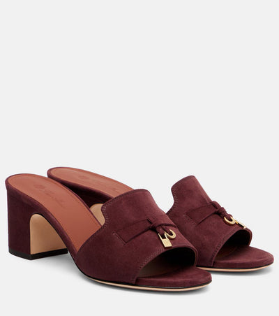 Loro Piana Summer Charms 55 suede mules