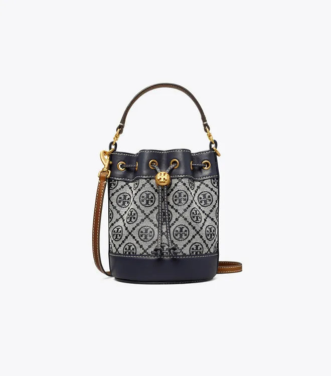 Tory Burch T Monogram Jacquard Mini Bucket Bag