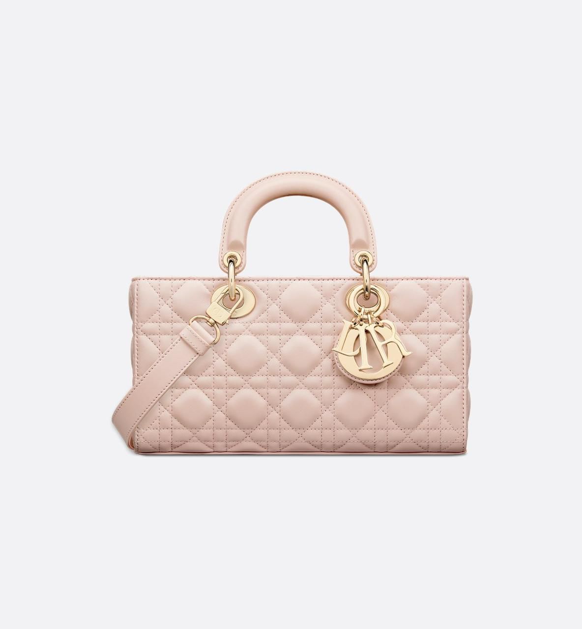 Dior Small Lady D-Joy Bag Powder Pink Cannage ...