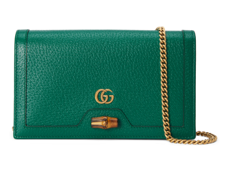 Gucci Diana wallet on chain in leather