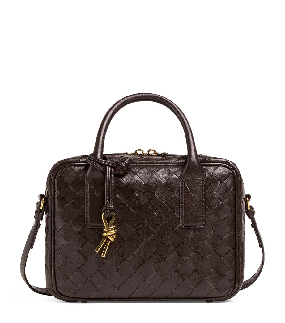 Bottega Veneta  Lambskin Intrecciato Small Getaway Fondant
