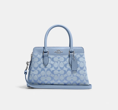 Coach Darcie Carryall In Signature Chambray Silver/Cornflower Multi