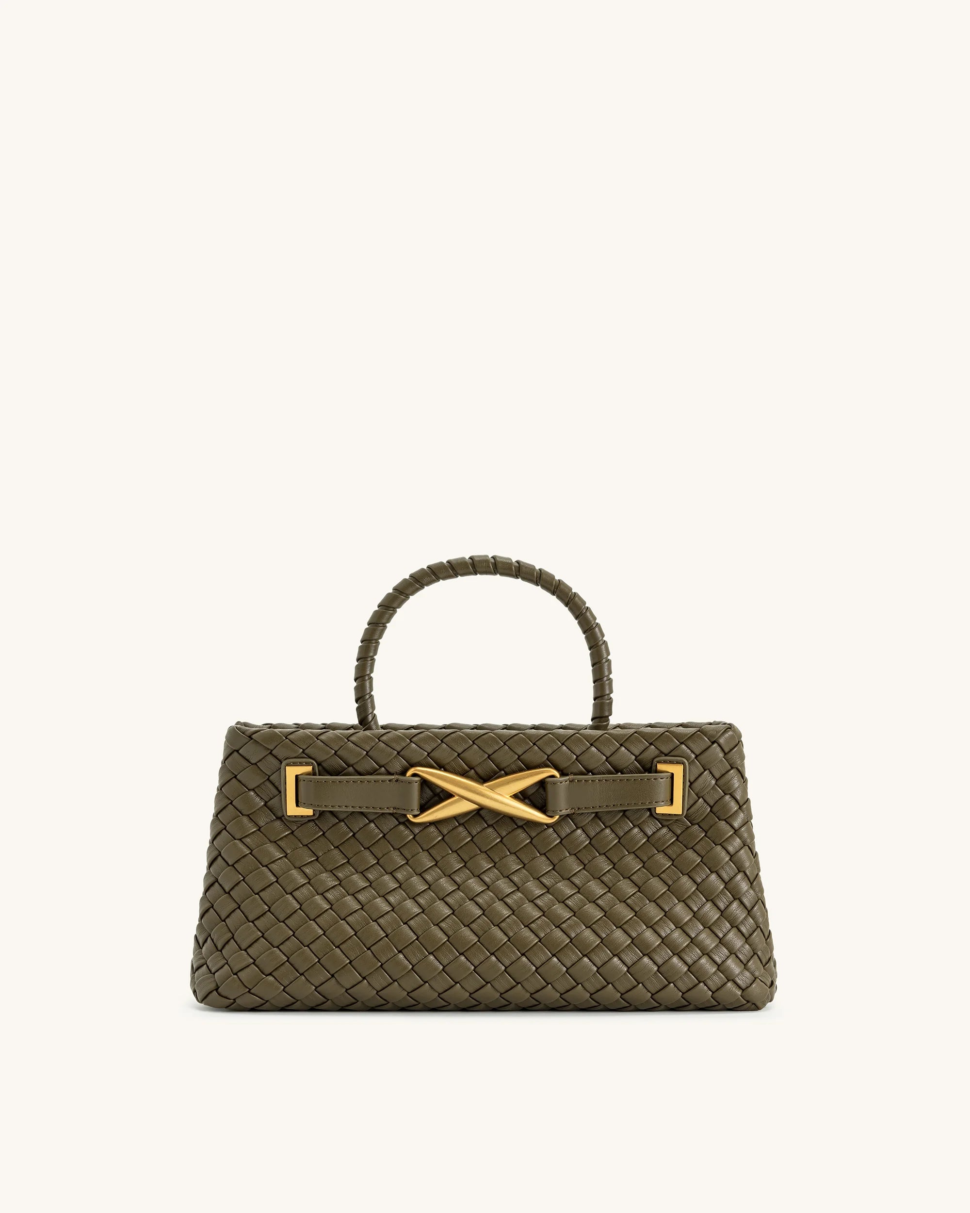 JW PEI Elora Woven Tote Bag - Dark Olive