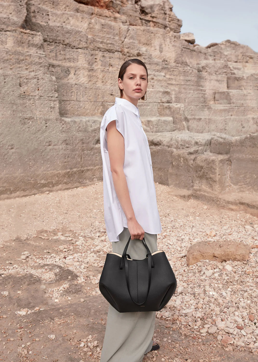 Polene Cyme Edition Textured Black