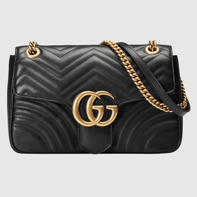 GUCCI  Quilted Gg Marmont Pattern Shoulder Bag hover