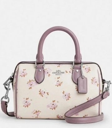 Coach Mini Rowan Crossbody Bag With Floral Print