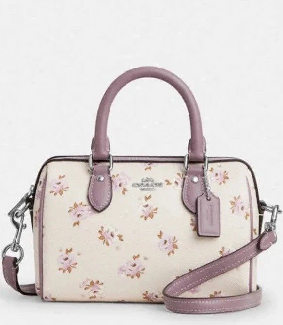 Coach Mini Rowan Crossbody Bag With Floral Print