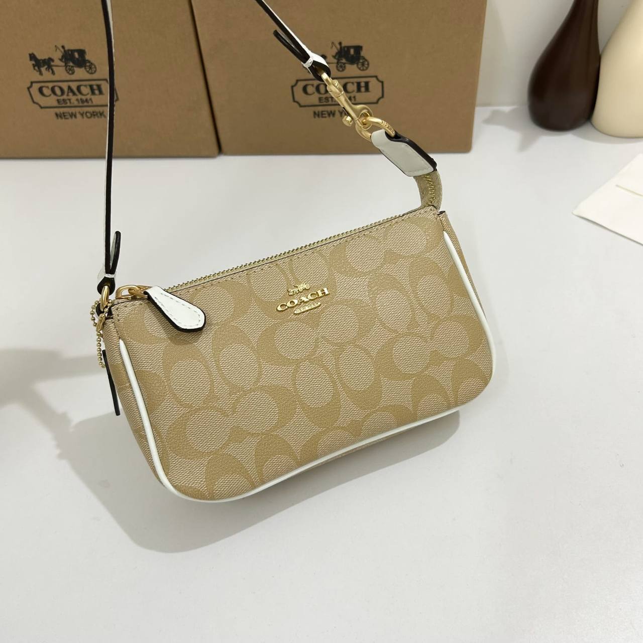 Coach Nolita 19 Signature Canvas Bag