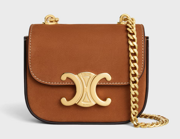 Celine MINI CHAIN CLAUDE IN NUBUCK CALFSKIN