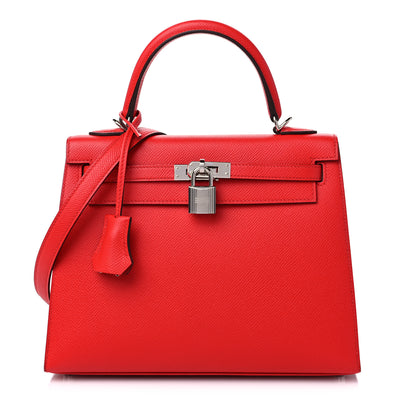 Hermès Epsom – Rouge de Cœur