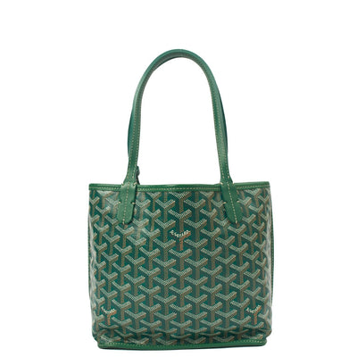 Goyard Anjou Mini in Green, Leather