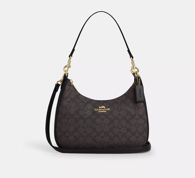 Coach Teri Hobo Bag In Signature Canvas