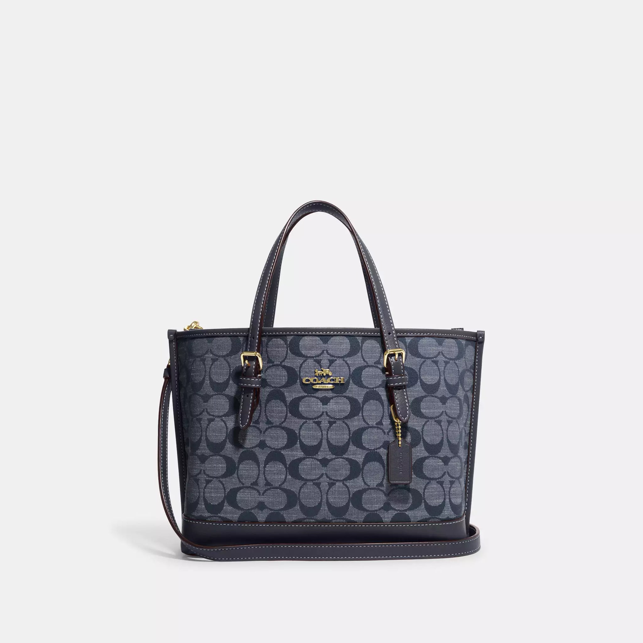 Coach Mollie Tote Bag 25 In Signature Chambray