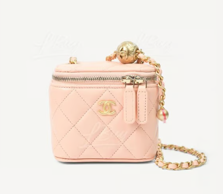 Chanel Mini Square Vanity Case Caviar (Black + Pink + Beige + White)