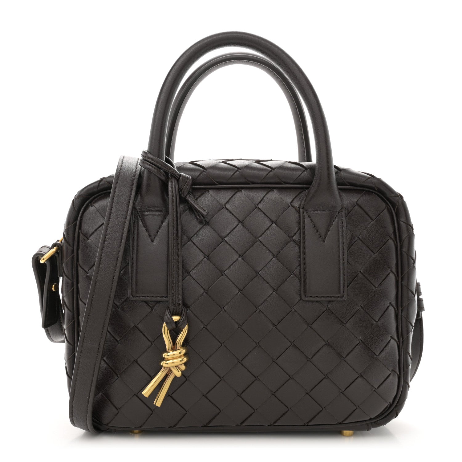 Bottega Veneta  Lambskin Intrecciato Small Getaway Fondant