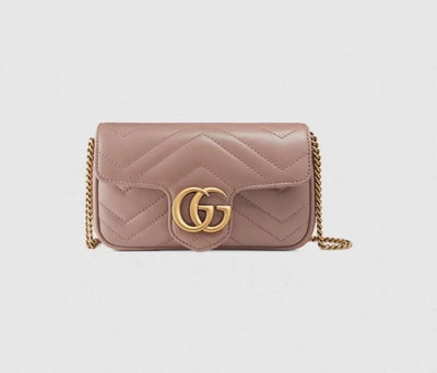 Gucci GG Marmont Matelassé Leather Super Mini Bag – Beige