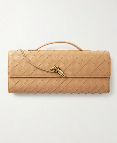 BOTTEGA VENETA Andiamo intrecciato leather clutch hover