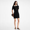 LV Technical Jersey Peter Pan Collar Dress