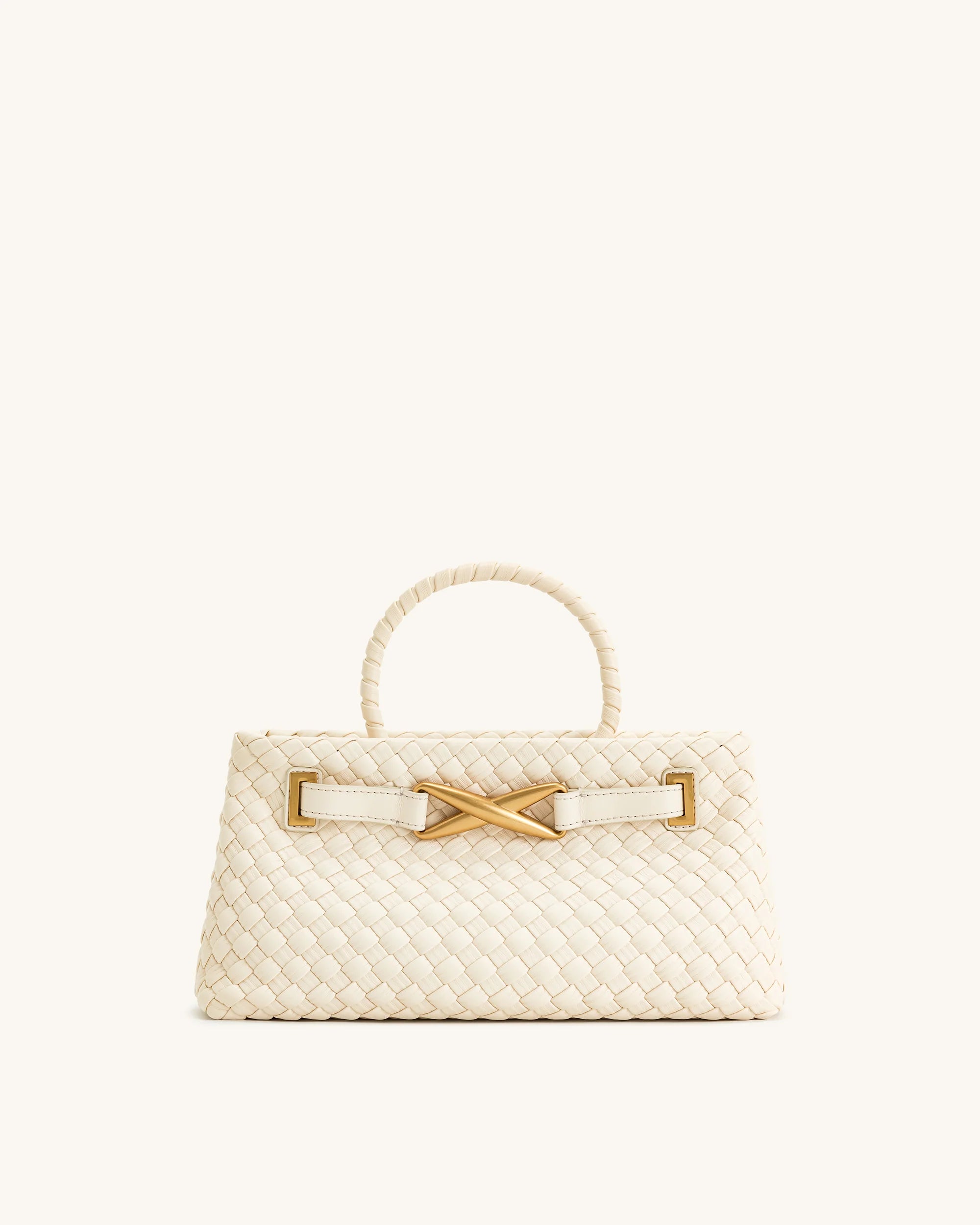 JW PEI Elora Woven Tote Bag - White