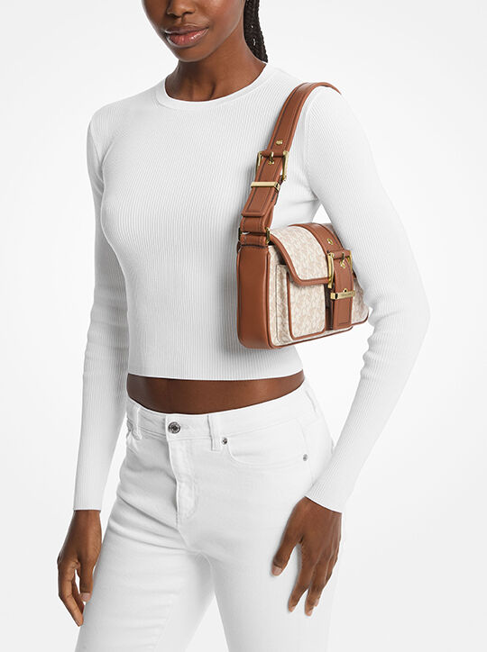 Michael Kors Colby Medium Empire Signature Logo Shoulder Bag