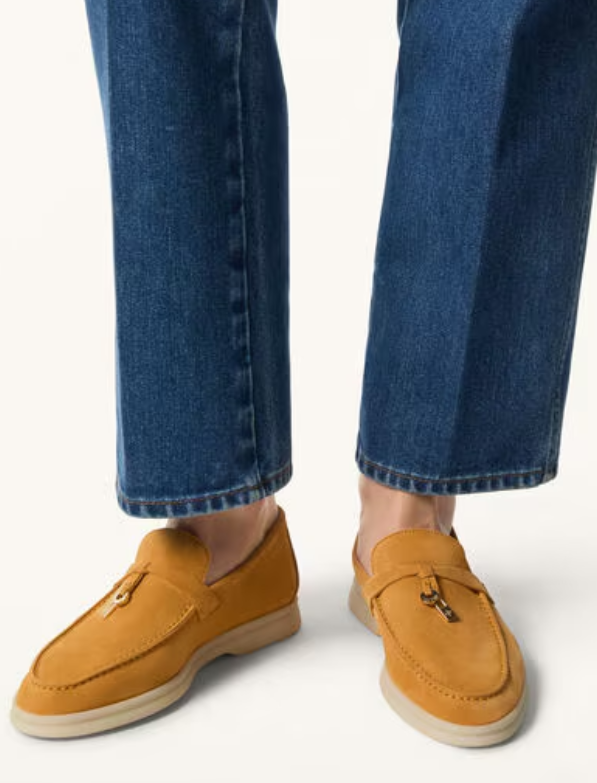 Loro Piana Summer Charms Walk Loafer  Suede