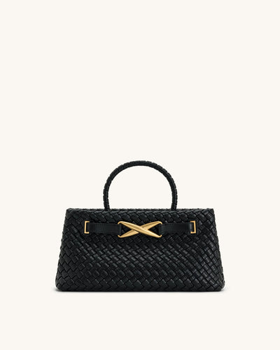 JW PEI Elora Woven Tote Bag - Black