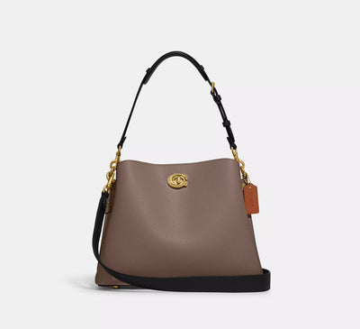Coach Willow Shoulder Bag In Colorblock