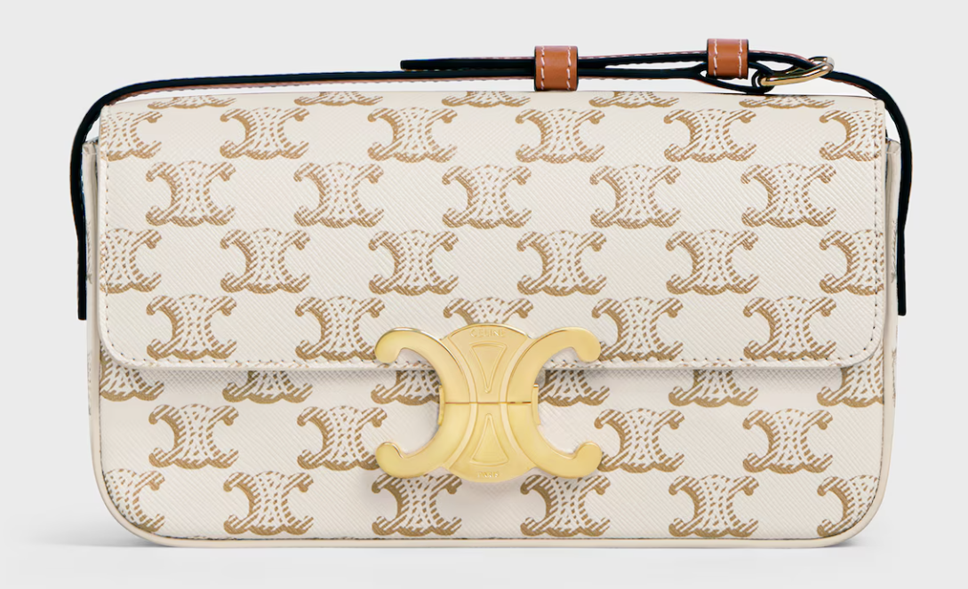 Celine SHOULDER BAG CLAUDE IN Triomphe canvas and calfskin