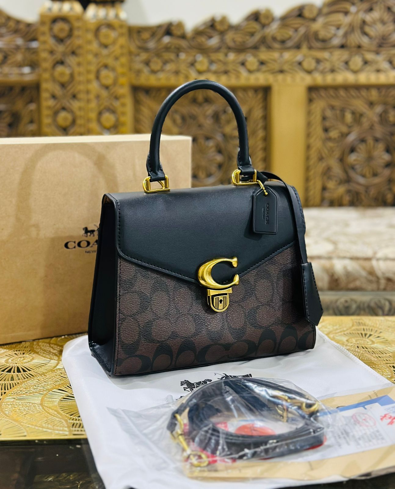 Coach ‘Sammy’ Top Handle Bag in Canvas