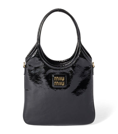Miu Miu Patent Naplak Leather Ivy Tote Bag