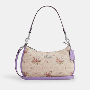 COACH Teri Shoulder Bag In Signature Canvas With Floral Print
