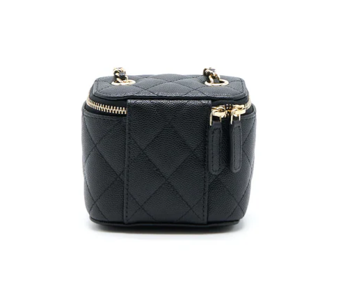 Chanel Mini Square Vanity Case Caviar (Black + Pink + Beige + White)