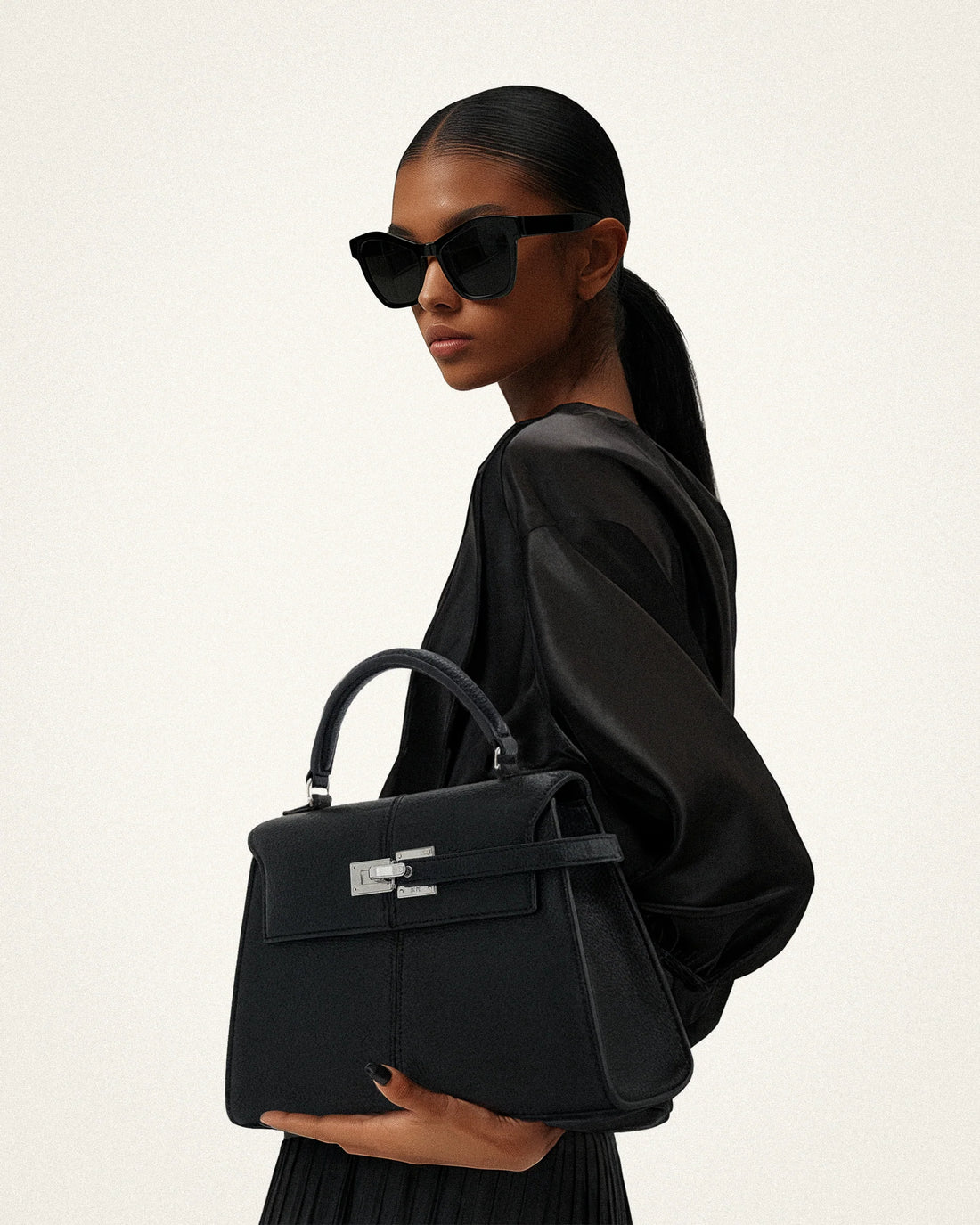 JW PEI Elise Large Top Handle Bag - Black