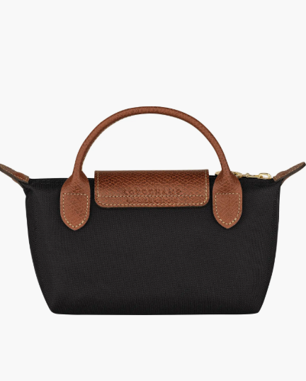Le Pliage Original Pouch with handle Black - Recycled canvas