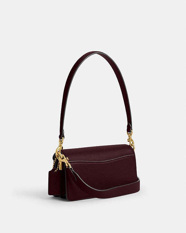 Coach Tabby Shoulder Bag  BURGUNDY