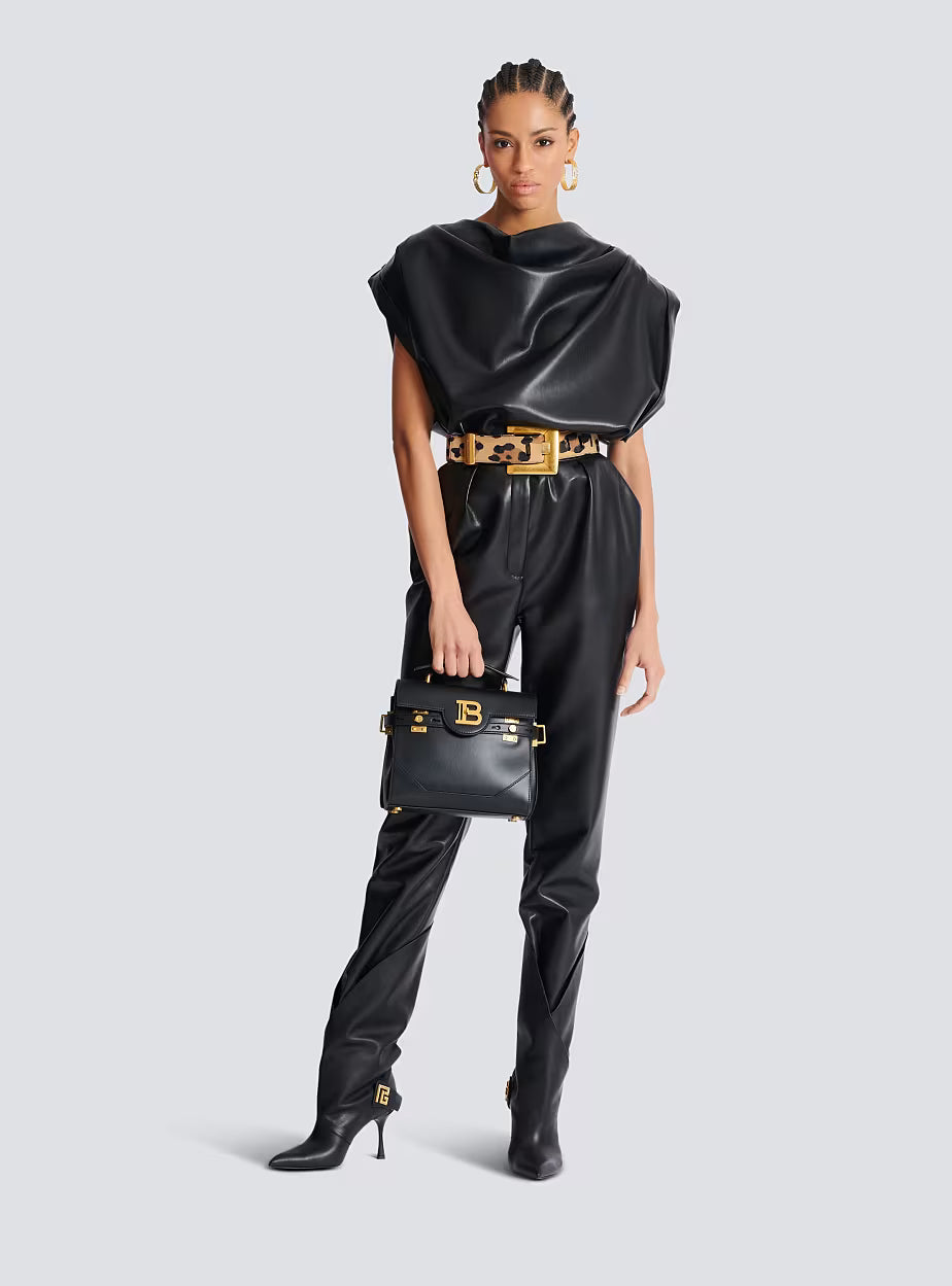 Balmain Smooth leather B-Buzz 23 bag