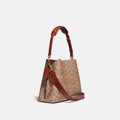 Coach Willow Shoulder Bag In Signature Canvas hover