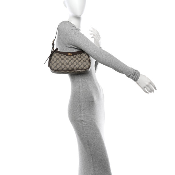 Gucci GG Supreme Monogram Small Ophidia Hobo Bag
