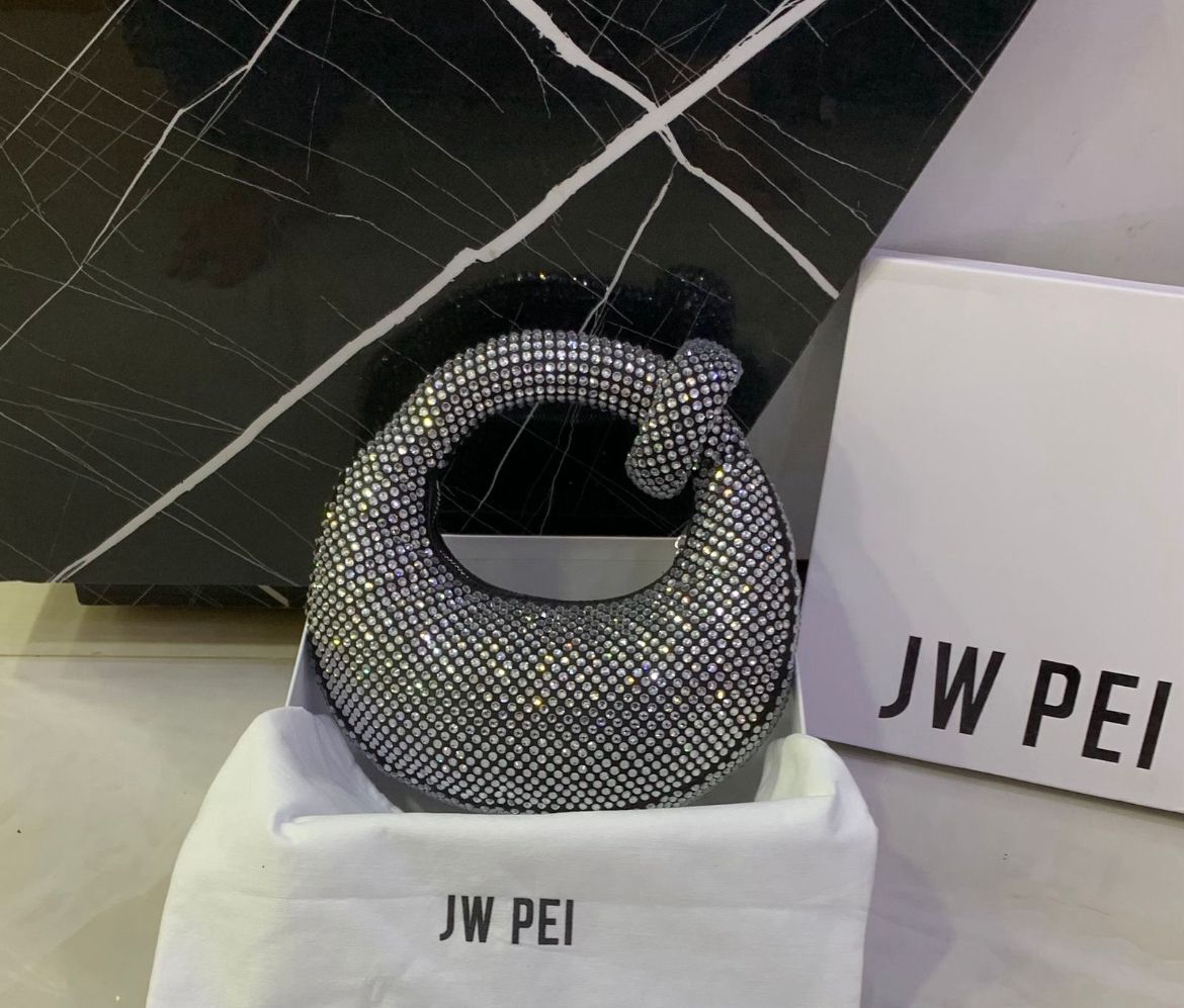JW PEI Abacus Artificial Crystal Top Handle Bag
